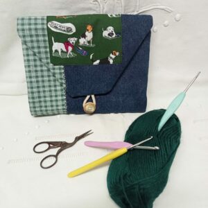 ETUI POUR CROCHETS modèle chiens